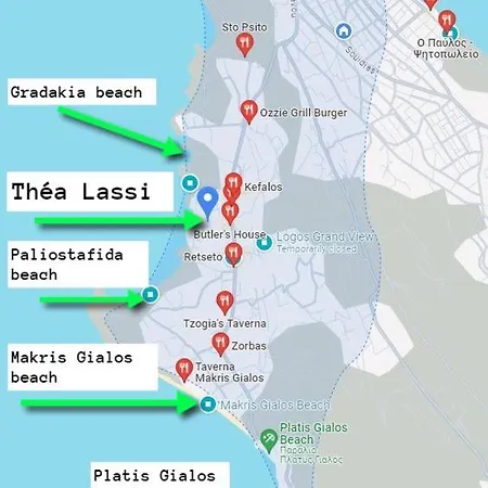 Thea Lassi 2 Bedroom Apartment, Garden Level Апартаменты Аргостолион